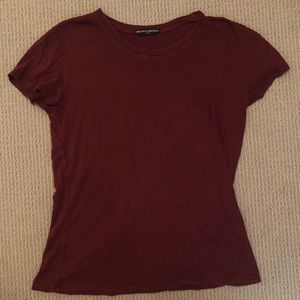 Brandy Melville maroon tshirt